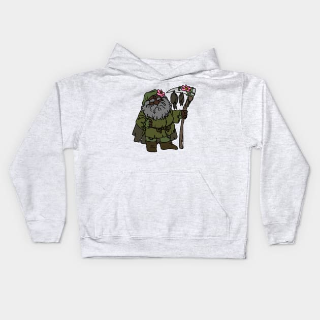 Dwarf Druid Kids Hoodie by NathanBenich